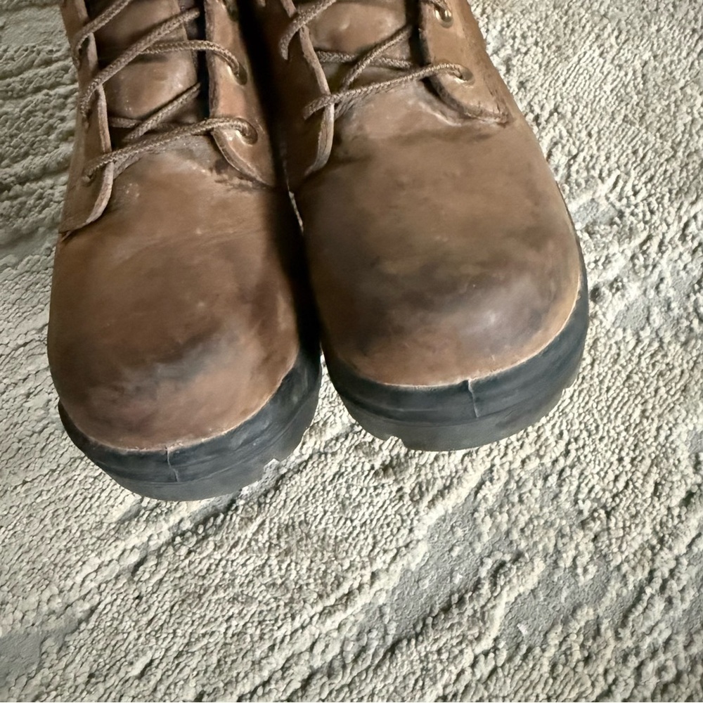 Red Wing work boots King Toe Waterproof leather brown Safety Toe boots  9 - Picture 10 of 12